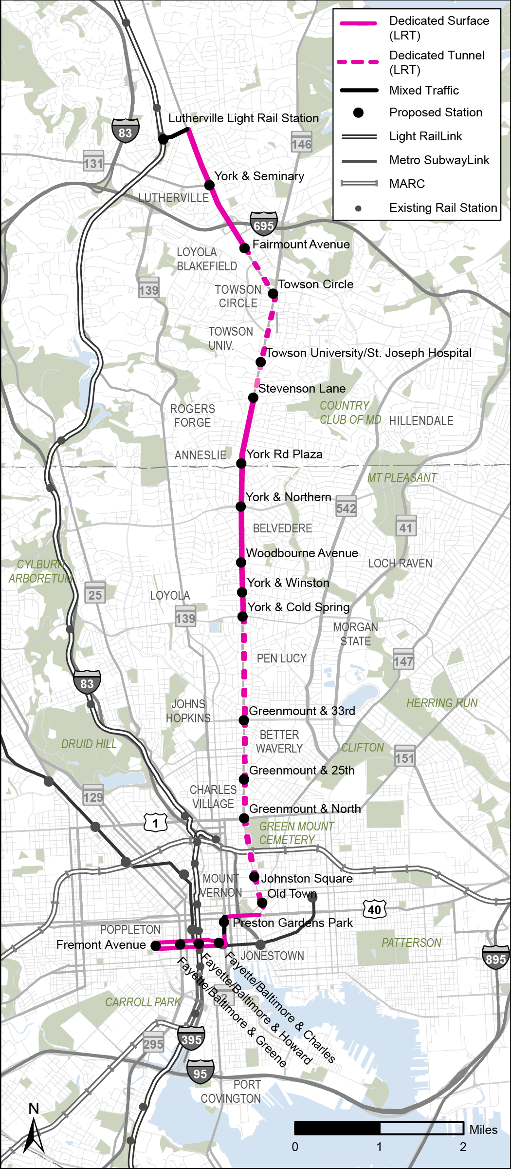 Alternatives Regional Transit Corridors